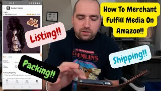 How To Merchant Fulfill Media On Amazon!! Listing \u0026 Shipping Template!!