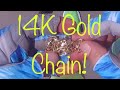 14K Gold Chain found Metal Detecting on the Beach