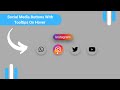 Social Media Buttons With Tooltip On Hover Using HTML & CSS