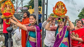 Bigg Boss Ashwini Sree Ganesh Visarjan 2024 | Ashwini Sree Ganesh Nimajjanam at Tankbund