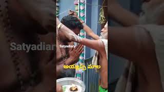 అయ్యప్ప మాల ఎలా వేస్తారో తెలుసా //ayyappa Maladharanam//short