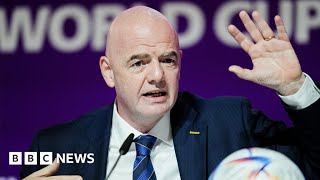 Fifa boss accuses West of "hypocrisy" in World Cup speech - BBC News