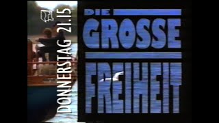 RTLplus: Programmvorschau „Die große Freiheit“ und Tennis (01.1992)