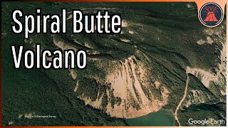 The Volcano in Washington with 1,500 Foot High Lava Flows; Spiral Butte