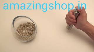 Thumb Push Steel Pepper Salt Mill Machine amazingshop in