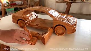 Wood Carving   2023 TOYOTA CAMRY   Woodworking Art