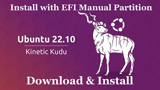 Ubuntu 22.10 Installation Manual EFI System Partition  ** Check Des. Box **