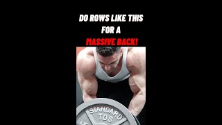 Do Rows Like This For a Massive Back!