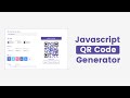 QR Code Generator in HTML CSS & JavaScript Part 1 | JavaScript QR Code Generator