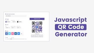 QR Code Generator in HTML CSS & JavaScript Part 1 | JavaScript QR Code Generator