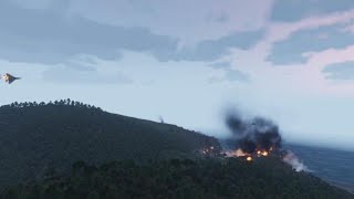 ウクライナ支援・防空システムによって撃墜されたロシアのSU-57戦闘機-ARMA3