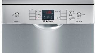 Bosch dishwasher SPS58M98EU - test first washing VarioSpeed