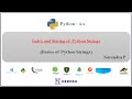 Python Scripting | Index and Slicing of  Python Strings | Video-25