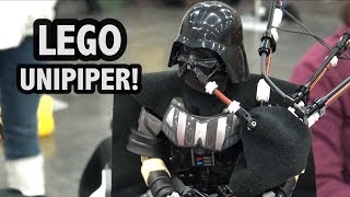Portland's Darth Vader Unicycle Bagpiper in LEGO | Bricks Cascade 2019