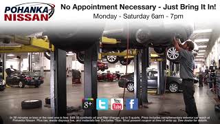 Full Synthetic Nissan Oil and Filter Change $49.95 Service Special! Richmond VA Fredericksburg VA