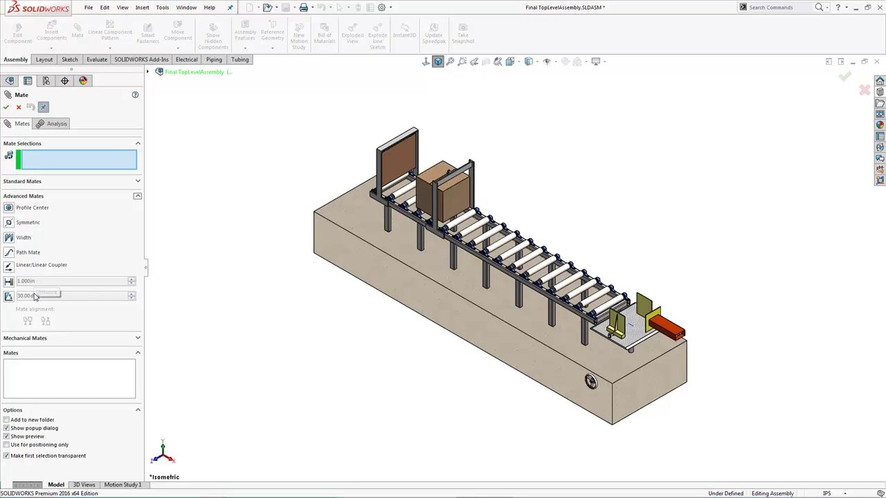 Introducing The Advanced Mates In SOLIDWORKS - YouTube