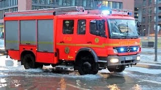 STURMFLUT IN HAMBURG I SPEICHERSTADT + HAFENCITY ÜBERFLUTET NACH ORKAN FEUERWEHR HAMBURG