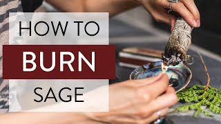 How to Burn Sage 🔥🌿 (Smudging to attract POSITIVE energy)
