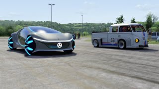 Mercedes-Benz Vision AVTR vs VW T1 Transporter LM917K | Drag at Miseluk