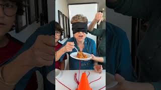 Blindfolded Food Challenge! #family #challenge #games #blindfold