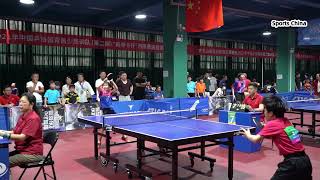 10 year old girl Chinese playing table tennis | Sports China