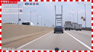 고전 | Road Cam 서해안고속도로-영동고속도로-동해고속도로 | 보령머드축제~동해 주행영상 6배속 | 2019.07.