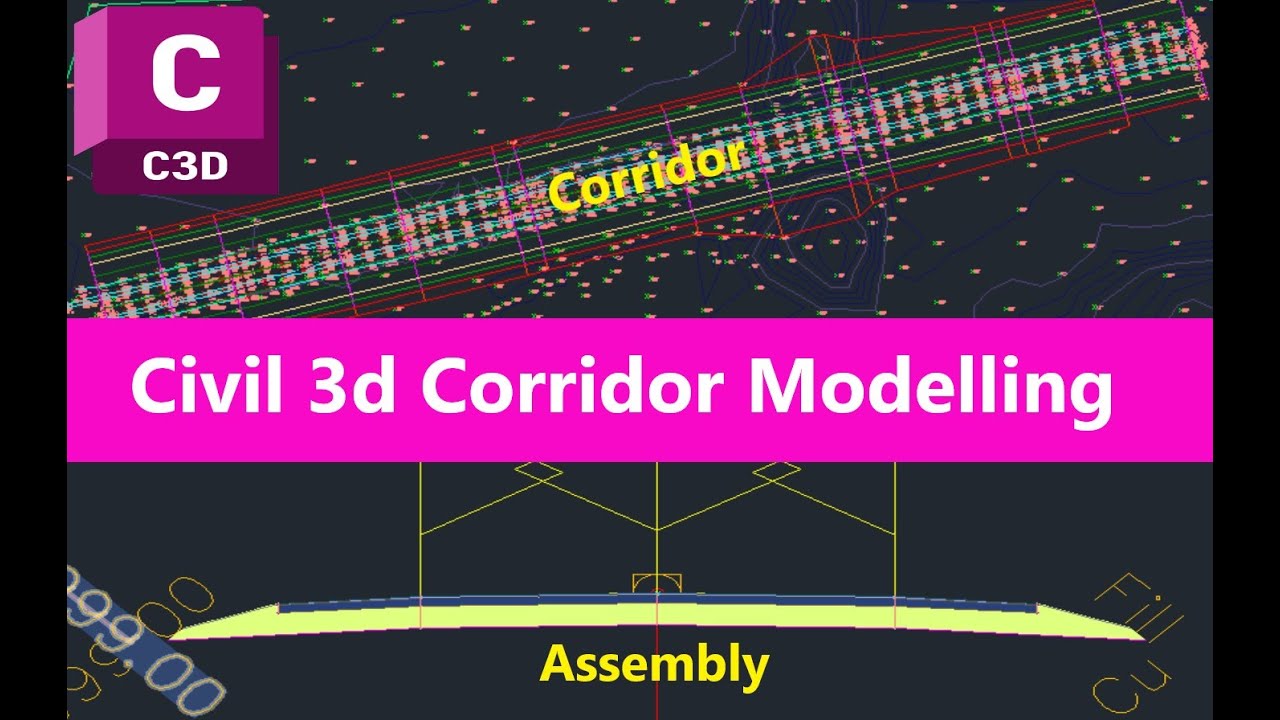 1 1f How To Create Corridor In Autocad Civil 3d Civil 3d Road
