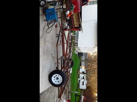 Homemade dump trailer using scissorlift Homemade dump trailer using scissorlift