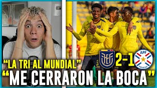😱🇦🇷 ARGENTINO REACCIONA a 🇪🇨 ECUADOR vs PARAGUAY 🇵🇾 HEXAGONAL FINAL | SUDAMERICANO SUB 20