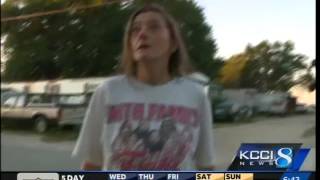 Iowa woman throws racial slur at reporter