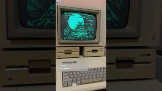 Retro Computer ASMR: Karateka on the apple //e #80s #retrocomputing #retrogaming #asmr