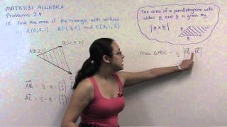 MATH1131 Linear Algebra: Chapter 2 Problem 18 i
