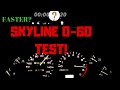 R32 Skyline GTST W Rb25 Turbo actually faster?? Acceleration comparison TEST!!!!