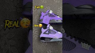 Real Vs Fake Travis Scott Purple Family \u0026 Friends Jordan 4 #sneakerhead #sneakers #viral