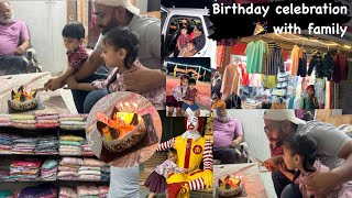 BITHDAY KITA CELEBRATE 🥳 || LUDHIANA ਚੌੜਾ BAJAR CH KITI SHOPPING 🛍️ || FAMILY NAL KRYA DINNER 🍽️ ||