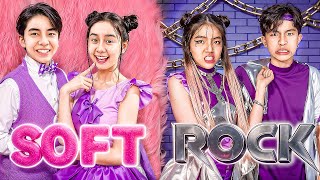 Soft Couple Vs Rock Couple! Good Girl Vs Bad Girl At The Dance Challenge!