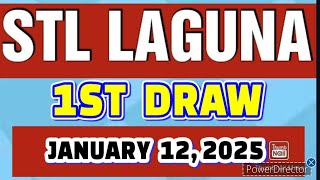 STL LAGUNA RESULT TODAY 1ST DRAW JANUARY 12, 2025  11AM | SUNDAY