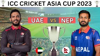 🔴Live: NEP vs UAE 2nd Semi-Final, live match today | Urdu Commentary | UAE vs Nepal live score