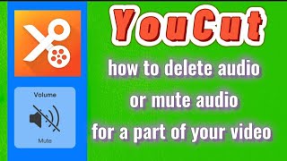 YouCut Video Editor - how to delete audio from part of the video