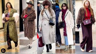 Milan's MOST STYLISH Winter Outfits of December 2024 Revealed! | Timeless Italian Elegance in Winter