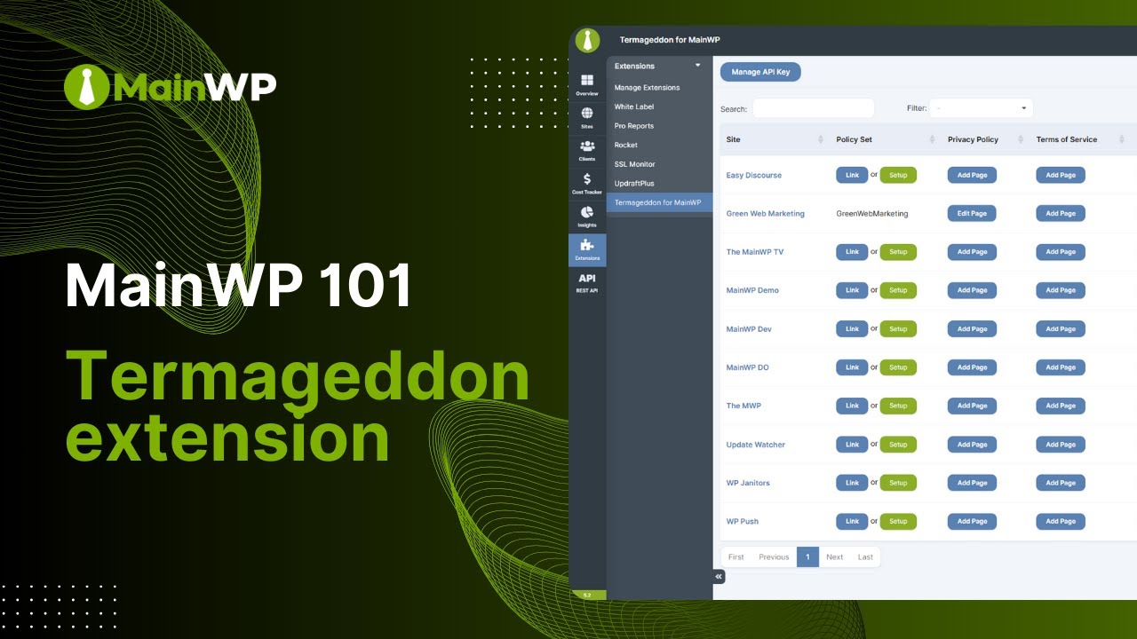 Termageddon Extension Simplify Policy Management Mainwp 101 Youtube