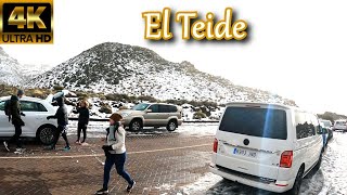 TENERIFE - EL TEIDE | Heavy Snow Yesterday  🥶 6 Degrees in the Teide National Park 🏔️