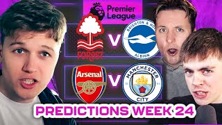 PREMIER LEAGUE PREDICTIONS week 24!