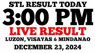 STL Result Today 3PM Draw December 23, 2024 STL Luzon, Visayas and Mindanao LIVE Result