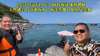 【生活日記VLOG】阿鈞海泳池初體驗，天然礁岩 | 清澈海水 | 海洋生態 | 與魚兒共舞 #龍洞灣海洋公園 #新北貢寮 #夏日戲水