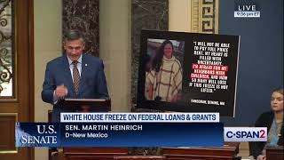 Heinrich Floor Remarks on Trump’s Unlawful Federal Funding Blockade, Uplifts New Mexicans’ Voices