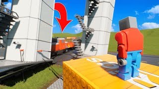 ULTIMATE LEGO TRAIN STOPPING TECHNIQUE! - Brick Rigs Gameplay Roleplay - Lego Train Crashes!