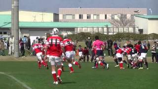 ⑫【ぎんなんvs草ヶ江】ラグビー中学市民大会福岡2015