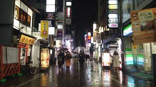 【4Ｋ】雨が降る夜に街をドライブする　大阪　Osaka driving through the city on a rainy night　ライブカメラ　LIVE camera