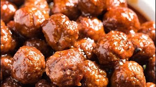 HOW TO | Crockpot Grape Jelly Barbecue Meat Balls | Misha Vanique